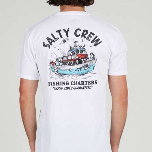 Salty Crew | Fishing Charters Tee S White