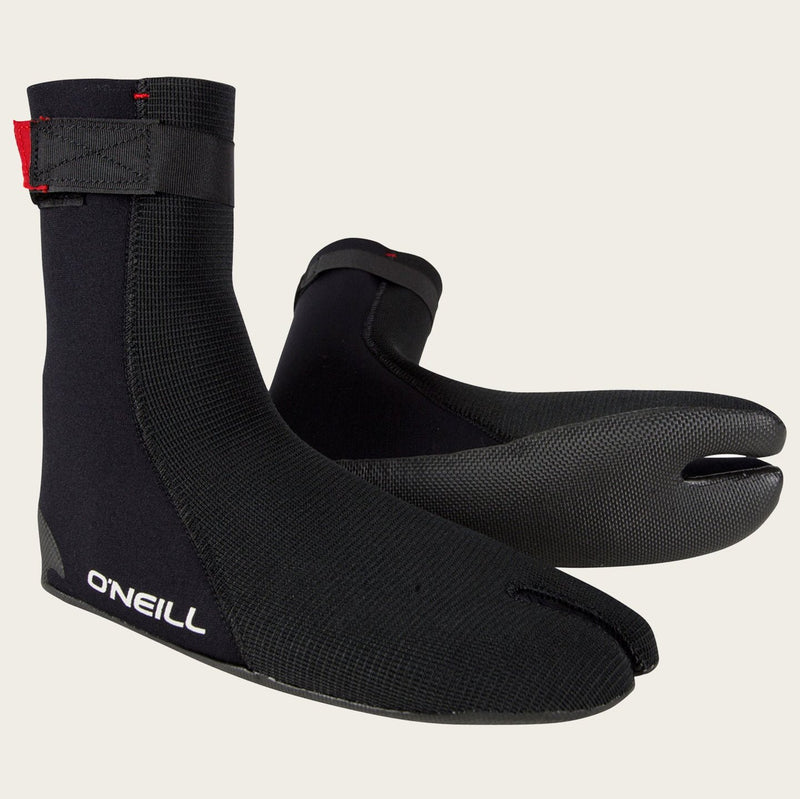 2025 O'neill Heat Ninja 3mm Split Toe Stiefel 4786 - Schwarz