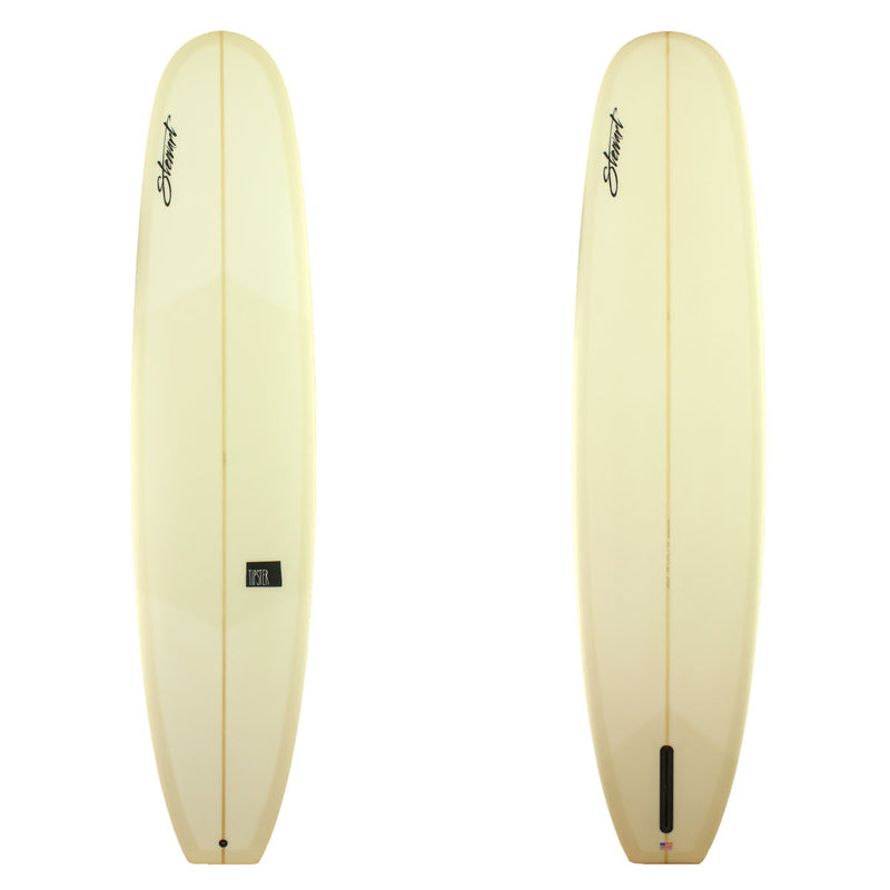 Stewart Surfboards 9'6 TIPSTER with butter yellow resin tint deck and bottom