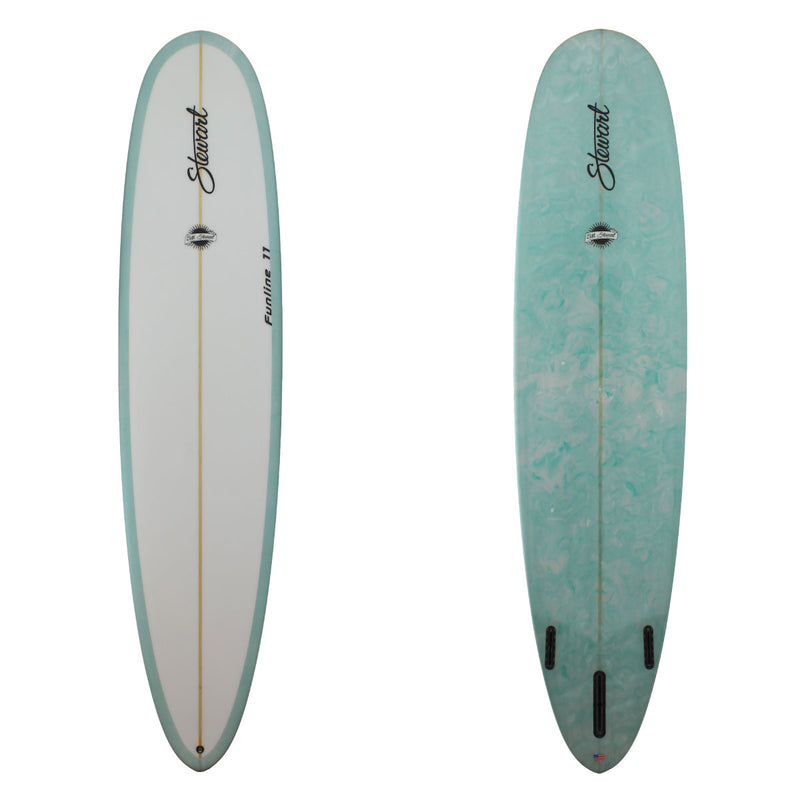 Stewart 8'6" Funline 11 (8'6", 23", 3") B#127786 with a resin swirl bottom and rails