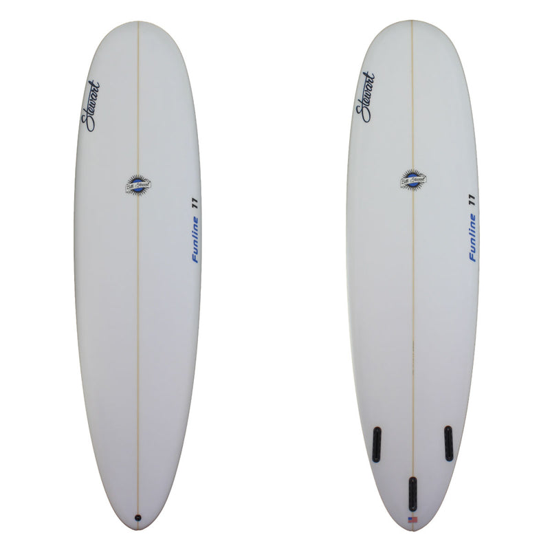 Stewart 7'2" Funline 11 (7'2", 22", 3") B#127901 with a sand finish and no colorwork