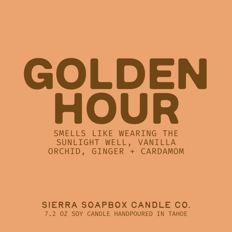"GOLDEN HOUR" CANDLE - VANILLA ORCHID + GINGER