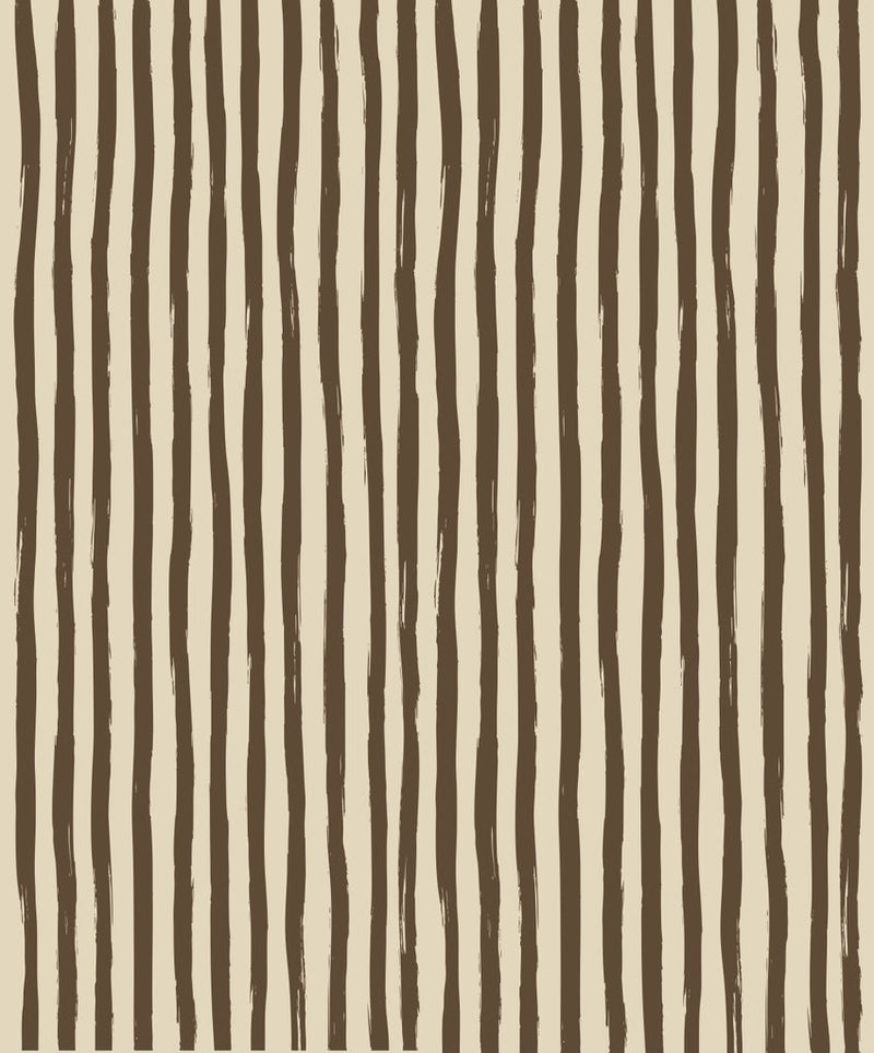 Pattern of vertical brown stripes on a beige background