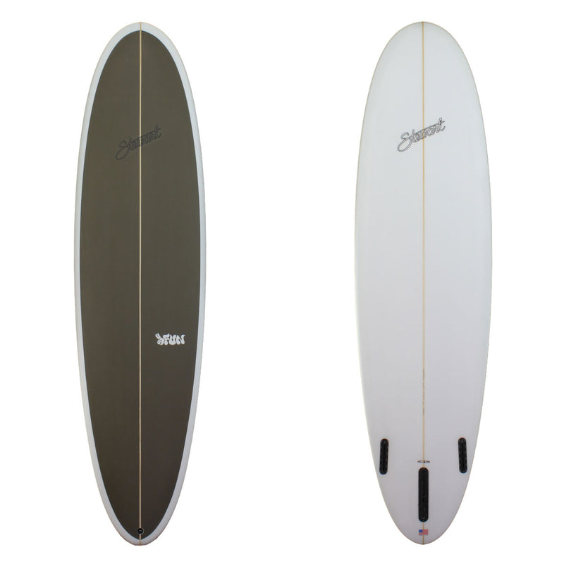 Stewart 7'4" 2FUN Midlength with dark green deck (7'4", 22 1/2", 2 7/8") B#128261