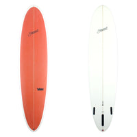 Stewart Surfboards 8'0" 2FUN (8'0", 23", 3 1/8") B#128622 with a rust red colored deck panel 
