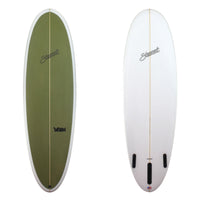 Stewart Mid-Length 6'6" 2FUN (6'6", 21 1/2", 2 3/4") B#128484 with a forrest green deck