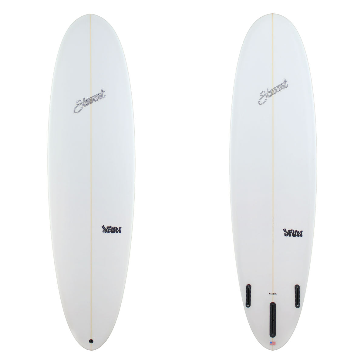 Stewart Mid-Length 7'0" 2FUN (7'0", 22", 2 3/4") B#129395 clear and sanded only