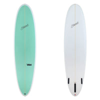 Stewart Mid-Length 7'8" 2FUN (7'8", 22 3/4", 3") B#129833 with a sea foam green panel on the deck