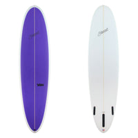 Stewart Mid-Length 7'6" 2FUN (7'6", 22 1/2", 3") B#129974 with a purple panel on the deck