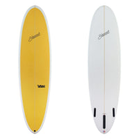 Two images of stewart 2 fun with a yellow deck and black branding