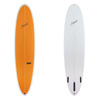 Deck and bottom view of Stewart 2Fun with an orange deck