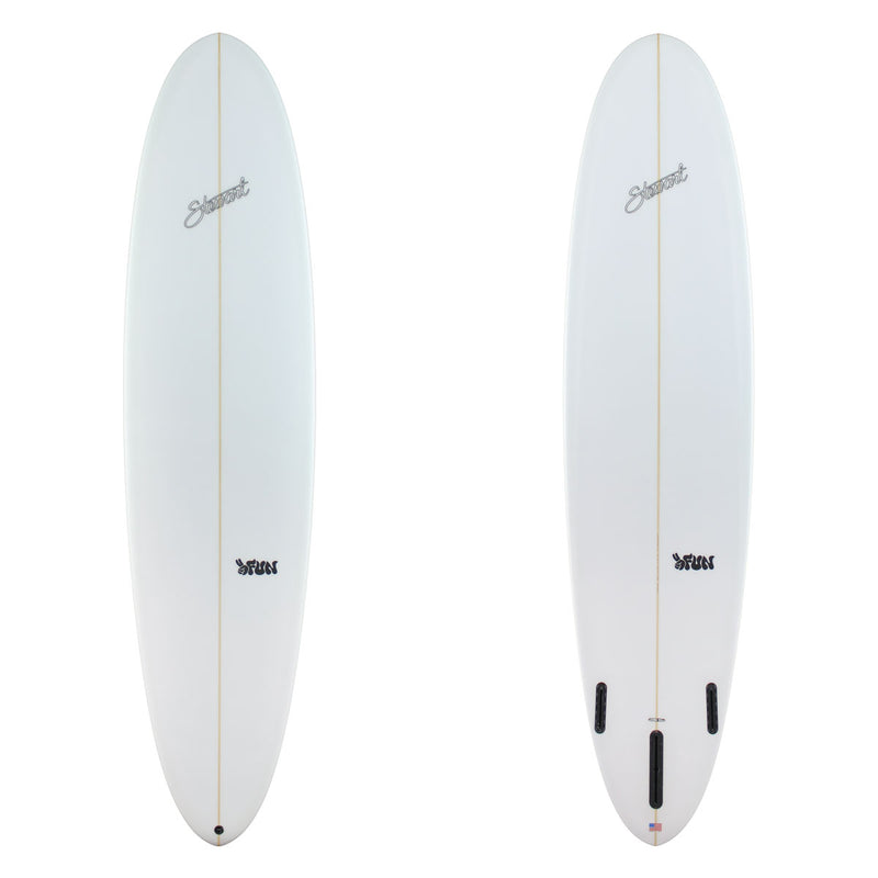 Stewart Mid-Length 8'0" 2FUN (8'0", 23", 3 1/8") B#130075 clear and sanded only with black logos