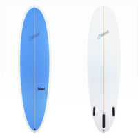 Stewart 2Fun with a blue deck and white bottom.  There is black branding on both sides.
