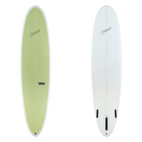 Stewart Mid-Length 8'0" 2FUN (8'0", 23", 3 1/8") B#130226 with a green panel spray on the deck