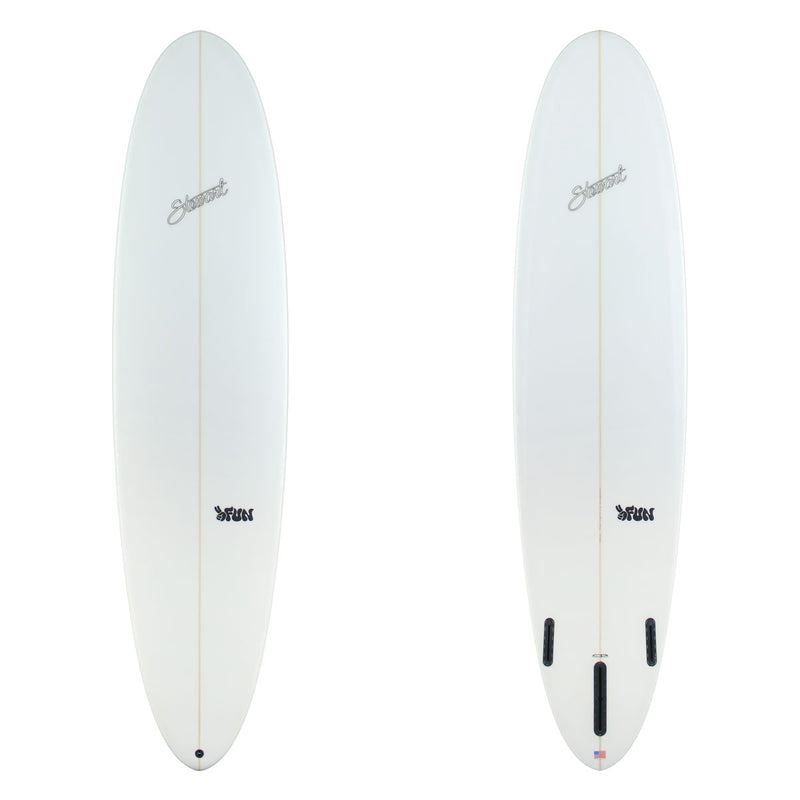 Stewart MidLength 7'10" 2 Fun (7'10", 22 3/4", 3") B#130234 clear and sand only with black logos