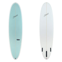 Stewart Mid-Length 7'4" 2 Fun (7'4", 22 1/2", 2 7/8") B#130238 with a light green panel spray on the deck