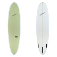 Stewart Mid-Length 7'2" 2 Fun (7'2", 22", 2 3/4") B#130242 with an olive green panel spray on the deck