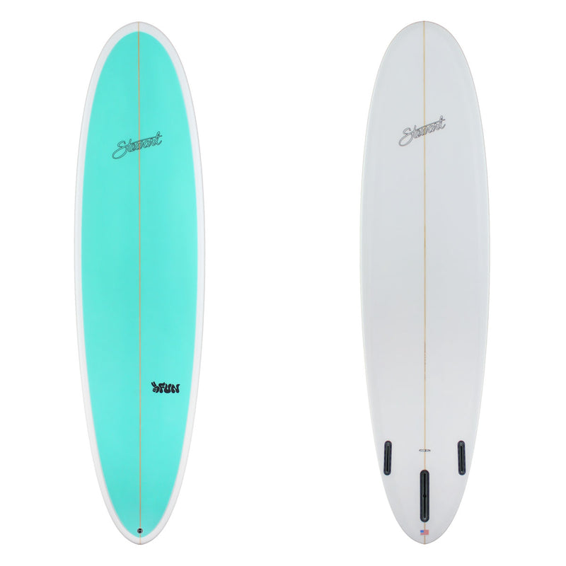stewart 2fun midlength with teal deck panel 