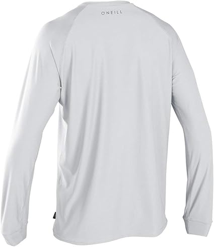 White long-sleeve shirt with 'O'Neill' branding on a white background