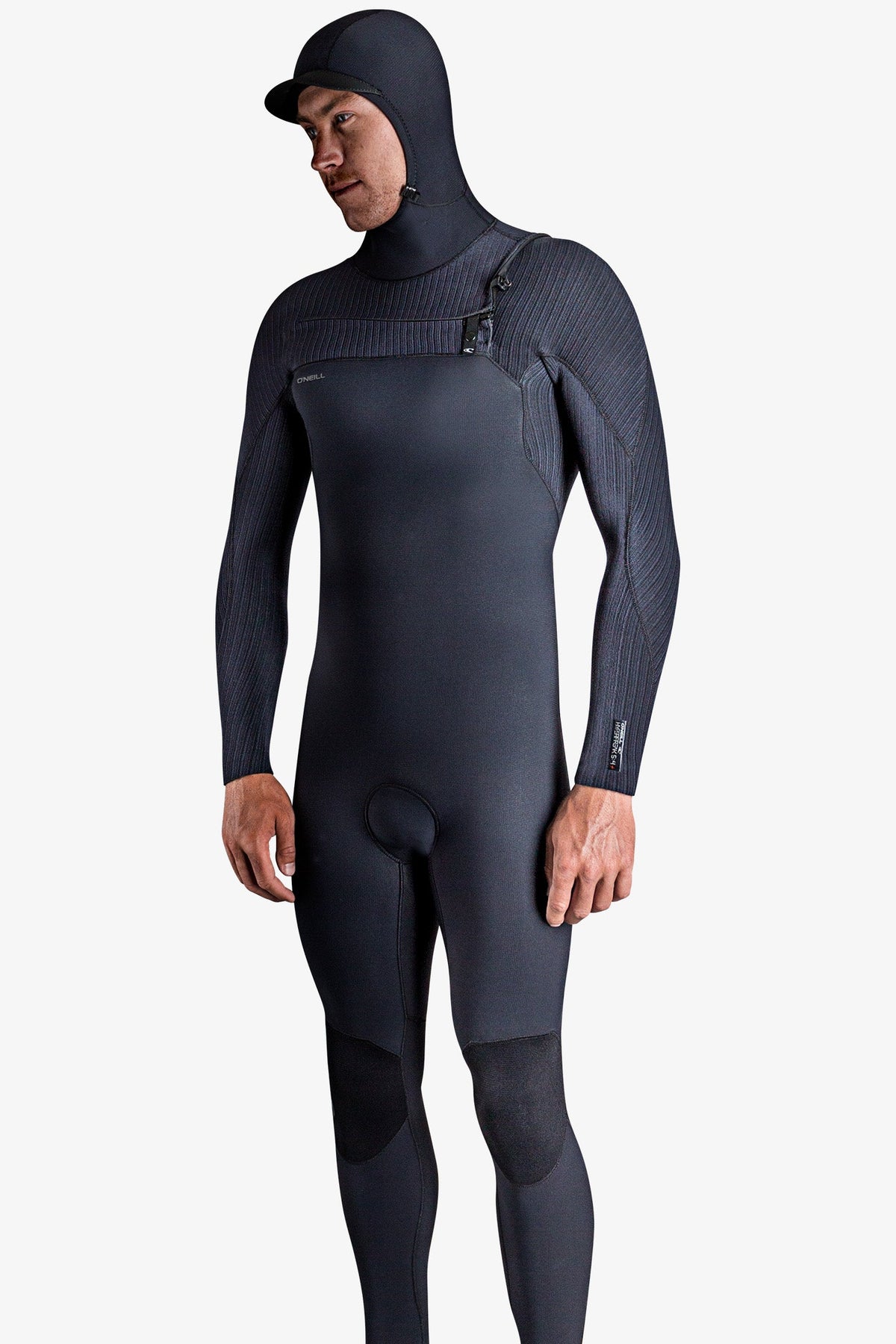 O'NEILL HYPERFREAK 4/3 CHEST ZIP FULL WETSUIT WITH HOOD