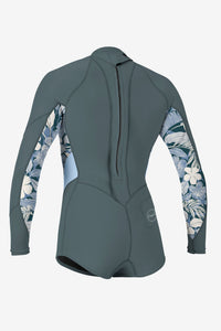 O'NEILL GIRLS BAHIA 2/1  BACK ZIP L/S SURFSUIT