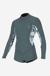 O'NEILL GIRLS BAHIA 2/1  BACK ZIP L/S SURFSUIT