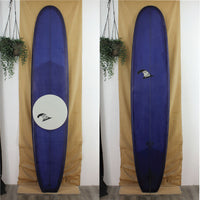 USED Chris Ruddy Longboard 9'6 x 23 1/4 x 3 1/8 Poly with blue resin tint 