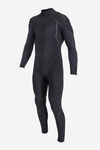 O'NEILL HYPERFREAK FIRE 3/2 BACK ZIP FULL WETSUIT BLACK