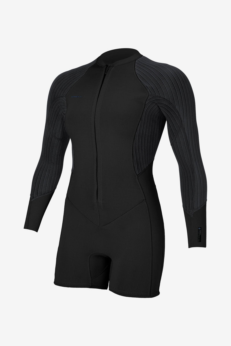 Black wetsuit on a white background