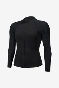 O'NEILL WOMENS HYPERFREAK 2MM FRONT ZIP JACKET