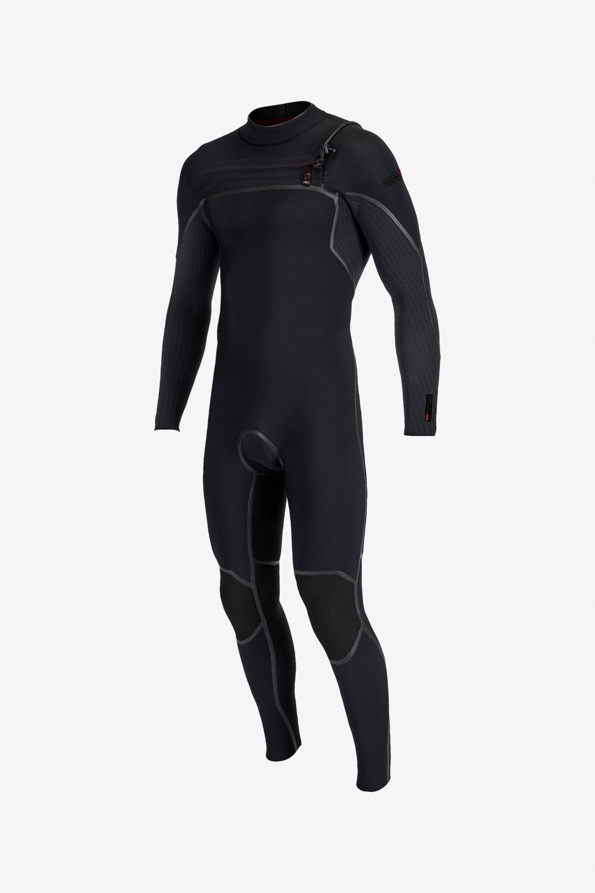 Black wetsuit on a white background