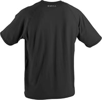 Black t-shirt with 'O'Neill' branding on the back against a white background