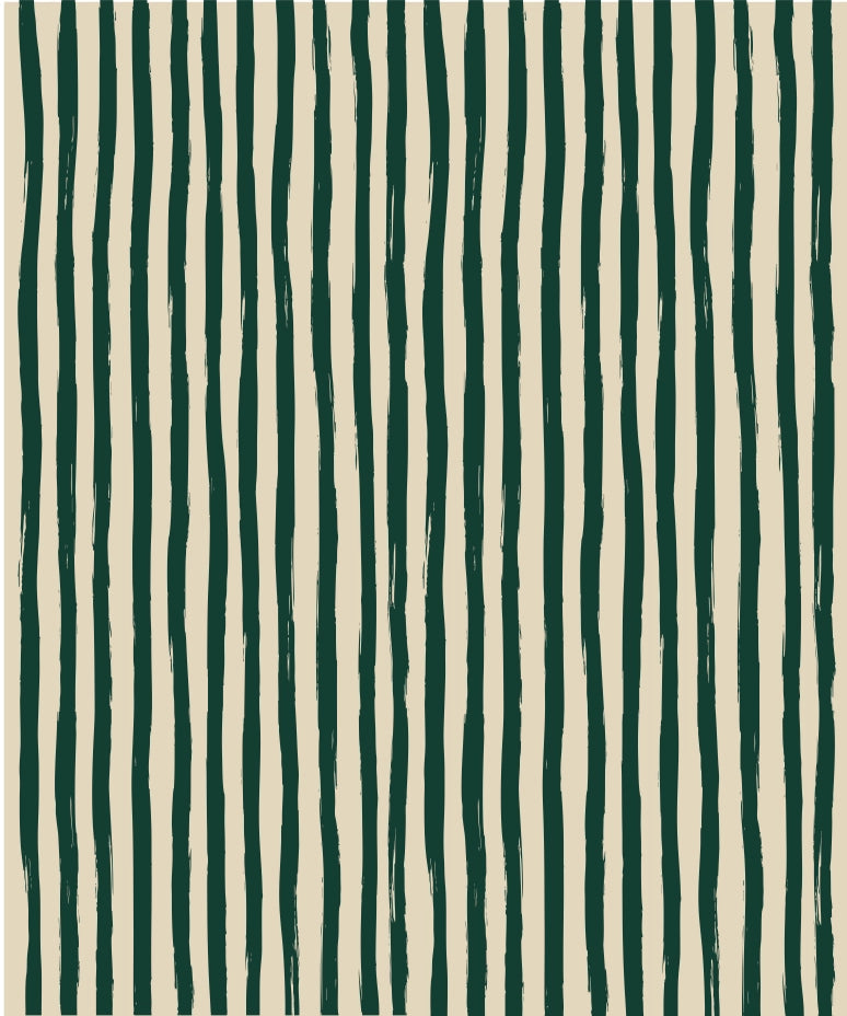 Pattern of green and white vertical stripes on a textured background