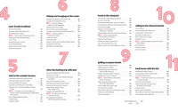 List of activities with numbers and descriptions on a white background