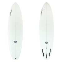 Stewart Midlength 7'0" 949-Comp (7'0", 22", 2 3/4") B#130054 Clear with Black Logos, Sand Only