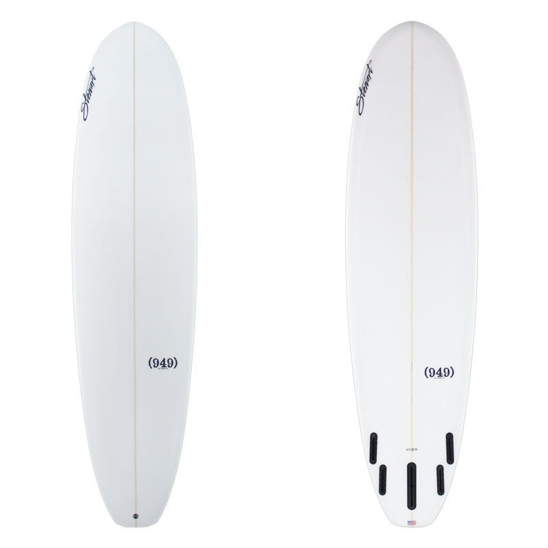 7'6" (949) (7'6", 22 1/2", 2 7/8") B#128809 fun board longboard stewart surfboards
