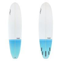 Stewart Mid-Length 7'8" (949) (7'8", 22 1/2", 2 7/8") B#129250 with a blue tail dip on top and bottom 