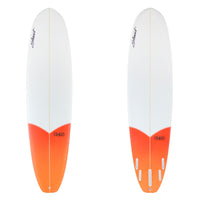 Stewart Mid-Length 7'6" (949) (7'6", 22 1/2", 2 7/8") B#129413 with a red to orange fade tail dip