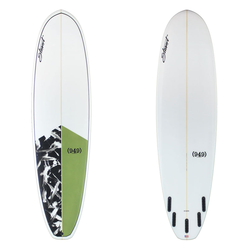 stewart 949 mid length with a green and black tail spray