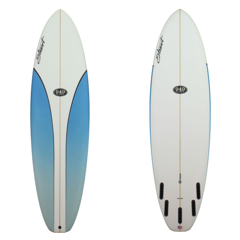 Stewart 6'6" 949-Comp Shortboard with blue fades on deck (6'6", 21", 2 3/4") B#128203