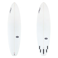 Stewart Mid-Length 7'6" 949-Comp (7'6", 22 1/2", 2 7/8") B#129479 clear and sanded only
