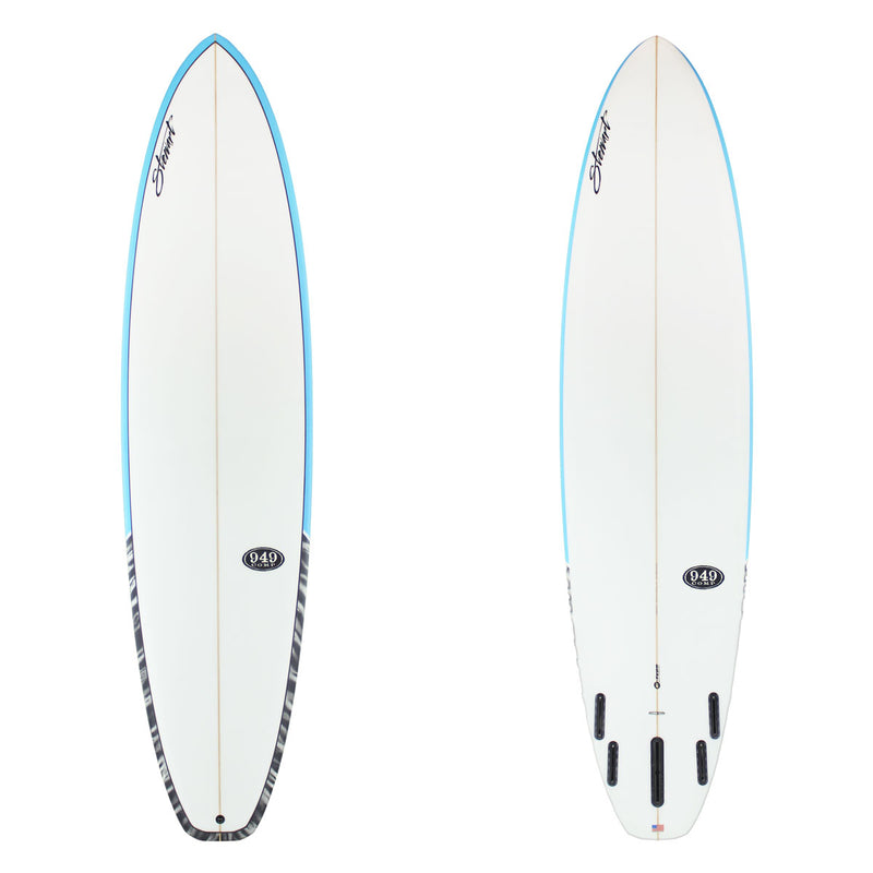 Stewart Mid-Length 8'0" 949-Comp (8'0", 23", 3") B#128993 With blue black rails 