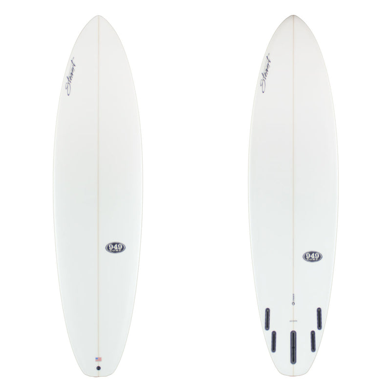 Stewart Mid-Length 7'6" 949-Comp (7'6", 22 1/2", 2 7/8") B#129480 clear and sanded only