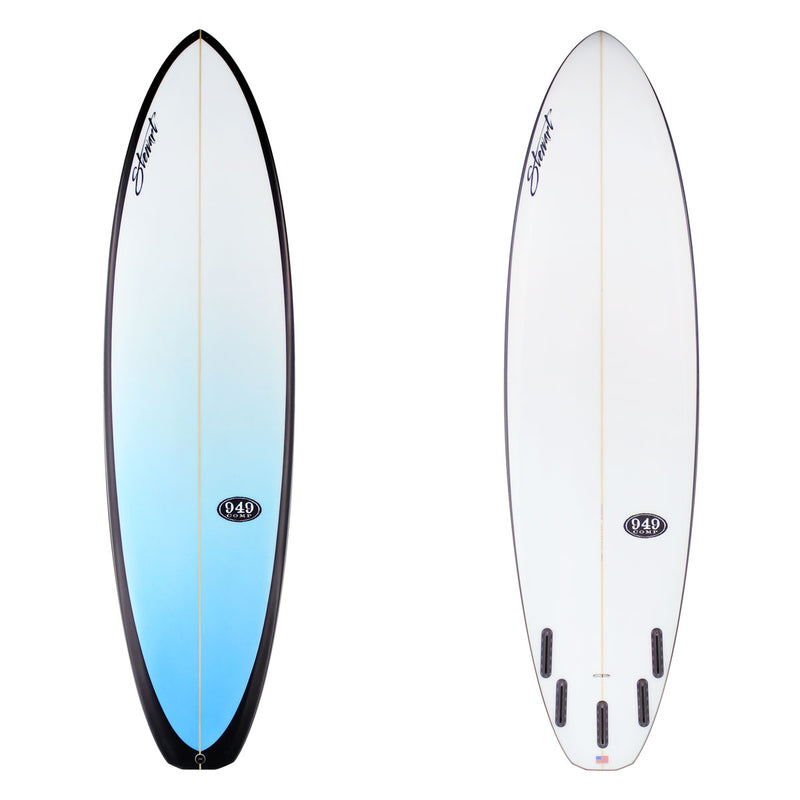stewart 949c with blue deck panel and black rails 