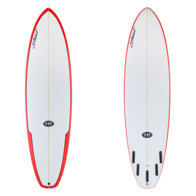 Stewart Mid-Length 7'0" 949-Comp (7'0", 22", 2 3/4") B#129189 with red rails