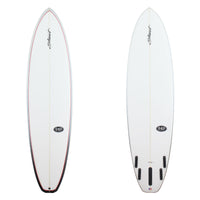 Stewart Mid-Length 7'6" 949-Comp (7'6", 22 1/2", 2 7/8") B#128704 with black and grey rails