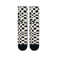 STANCE WAVE CHECK CREW SOCK