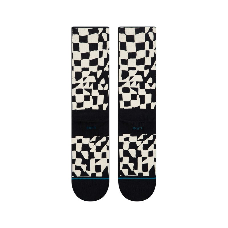 STANCE WAVE CHECK CREW SOCK