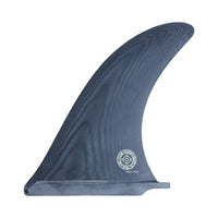 BLACK surf fin with a logo on a white background