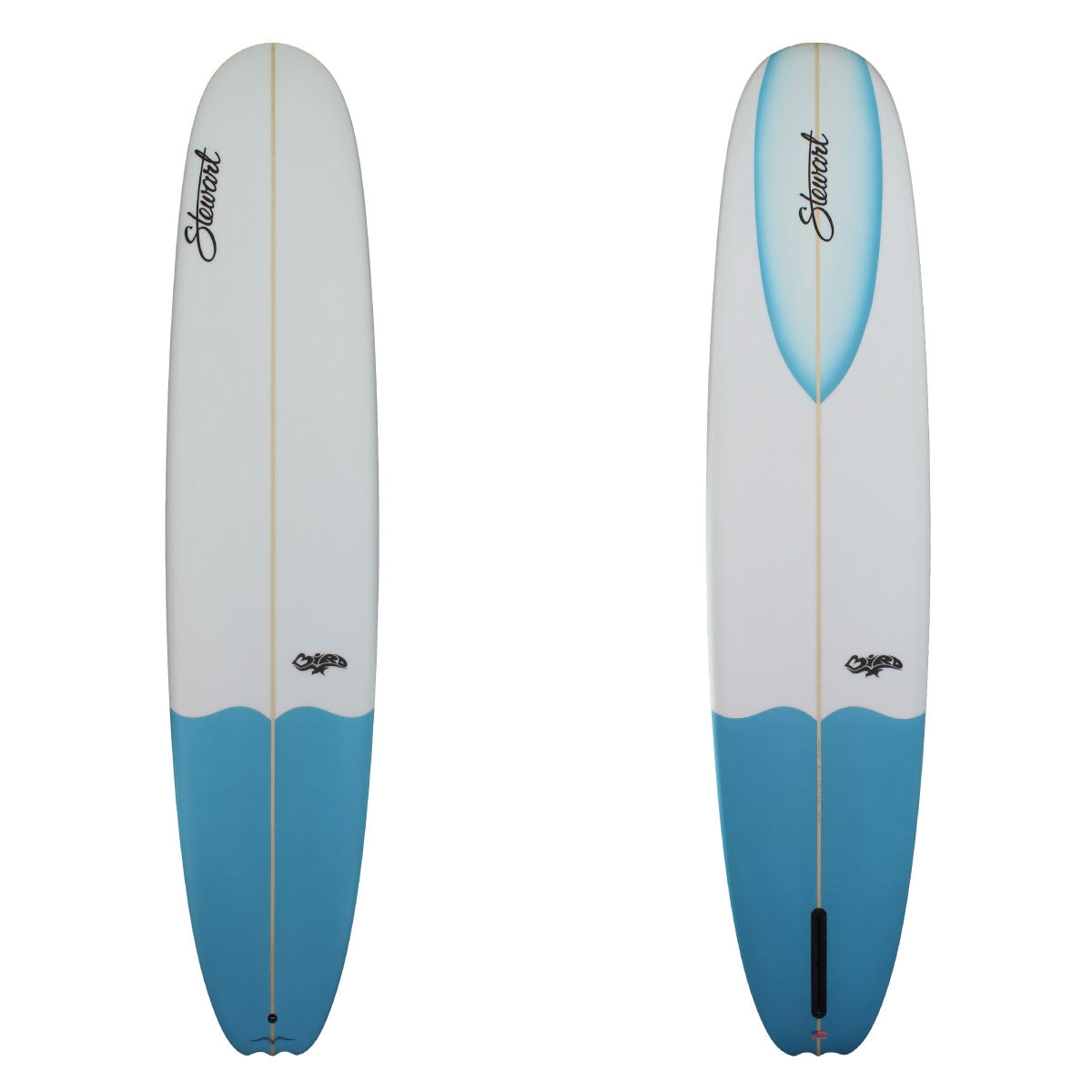 Stewart 9'2" Bird Longboard with blue tail dip (9'2", 23 1/4", 3 1/8") B#128291 